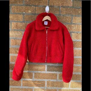 Tiger Mist Red Teddy Coat medium